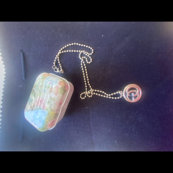 18 inch repurposed Gucci zipper tag necklace - Picture 2 of 3